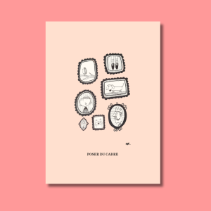 cadre illustration idée cadeau décoration original fantaisie création française unique