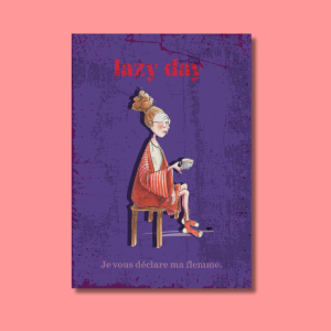 lazyday illustration idée cadeau décoration original fantaisie création française unique
