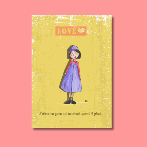 love illustration idée cadeau décoration original fantaisie création française unique