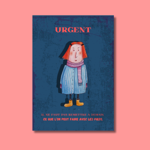 urgent illustration idée cadeau décoration original fantaisie création française unique