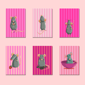 Les rats-vie en rose