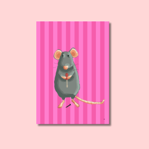 rats vie rétro affiche fantaisie joie offrir illustration idée cadeau décoration original fantaisie création française unique5