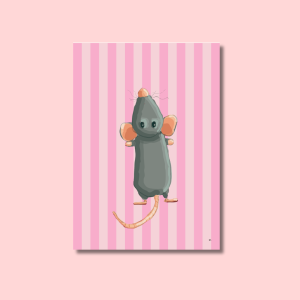 rats vie rétro affiche fantaisie joie offrir illustration idée cadeau décoration original fantaisie création française unique6